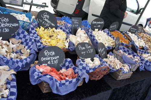 Mushrooms at market