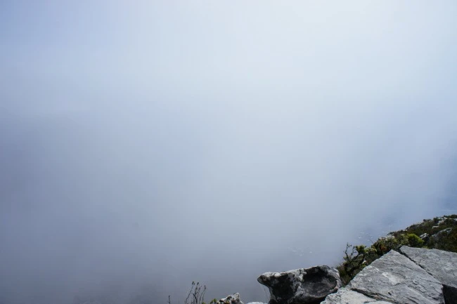 Cloudy views from Table Mountain