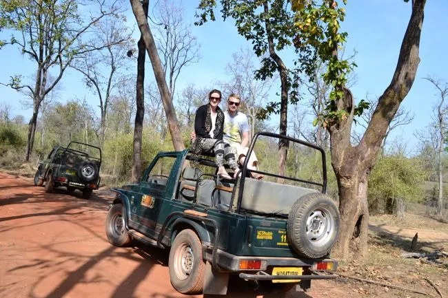 Hanging out on safari in India.