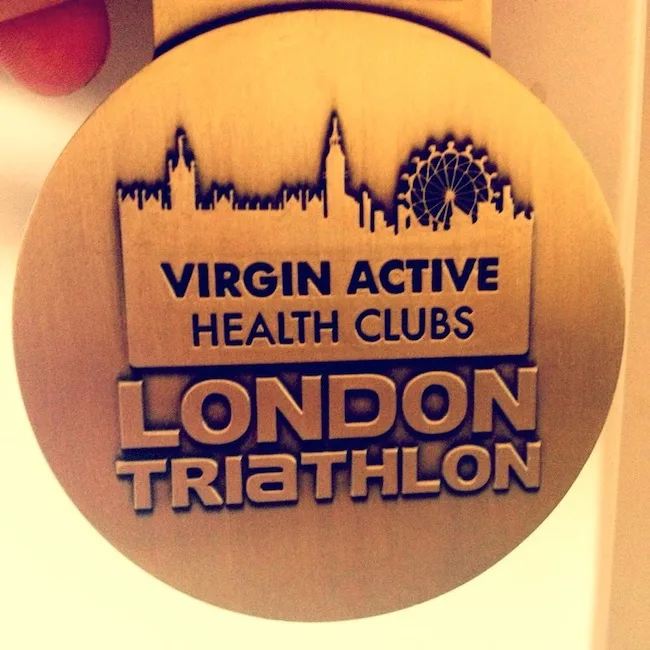 london triathlon medal