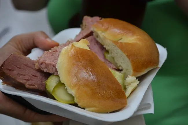 Beef Beigal at Beigel Bake Brick Lane