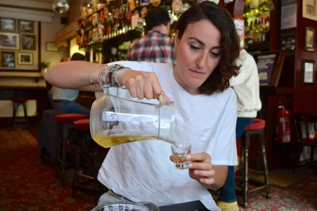 Beer tasting at Pride of Spitalfields