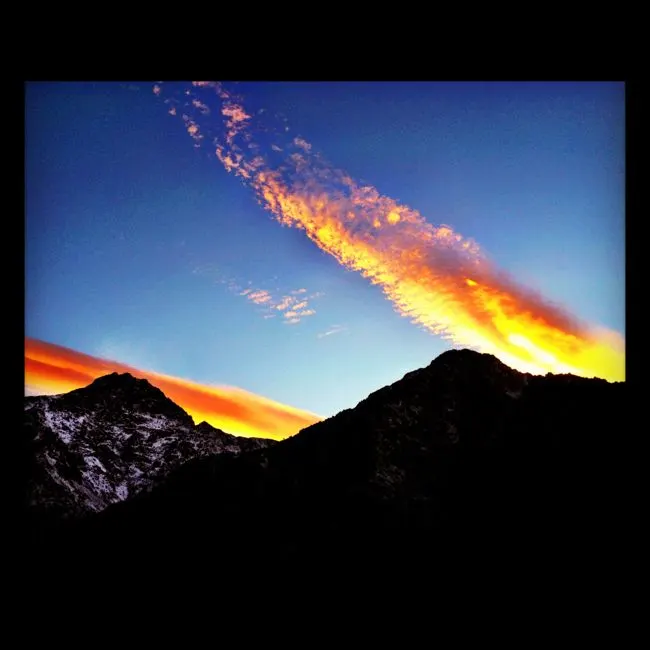 Sunset from the High Atlas Mountains, Morocco