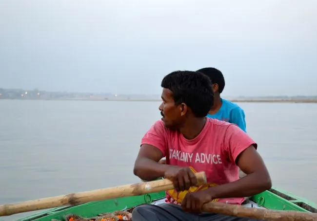 boat ride on the ganges