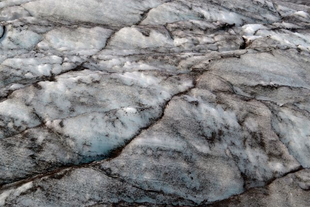 Marble texture in ice in Iceland