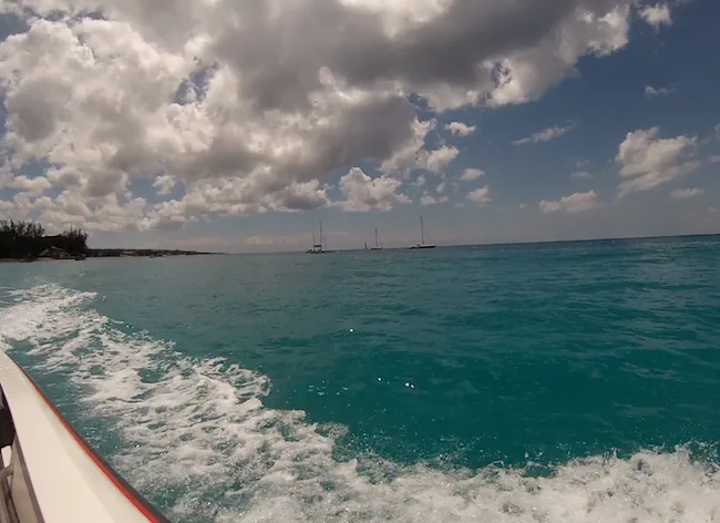 Speedboat in Barbados