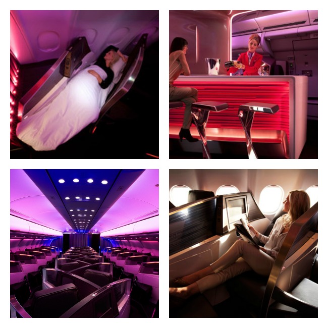 flying upper class with virgin