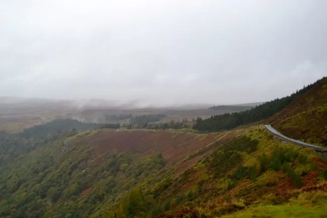 Misty roads in Ireland