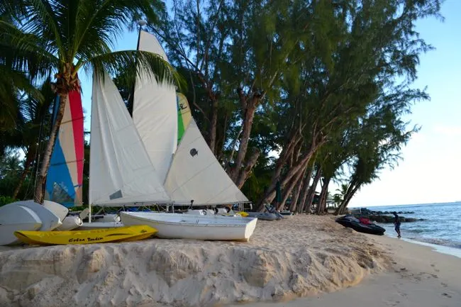 Sailing boats at Colony Club Barbados