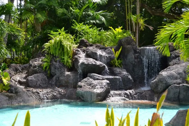 Waterfall at Colony Club Barbados