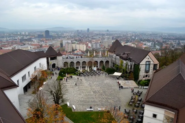 Castle square in Ljubljana
