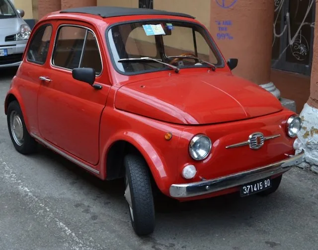 Cute little car in Bologna