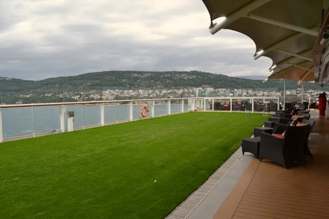 The lawn on Celebrity Silhouette