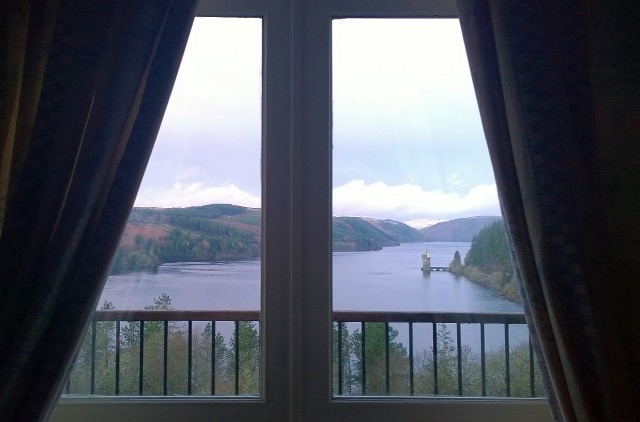 A room with a view at Lake Vyrnwy Hotel wales