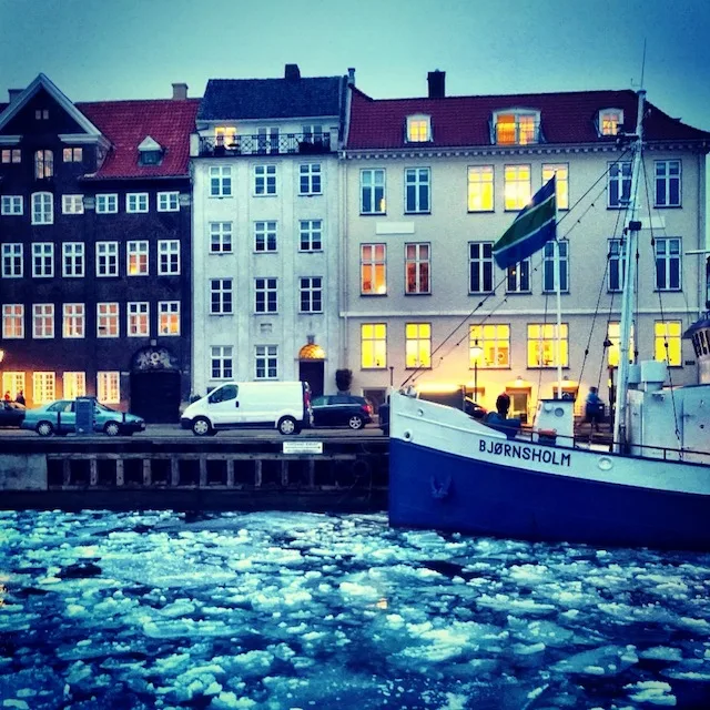 Icy weather in Copenhagen