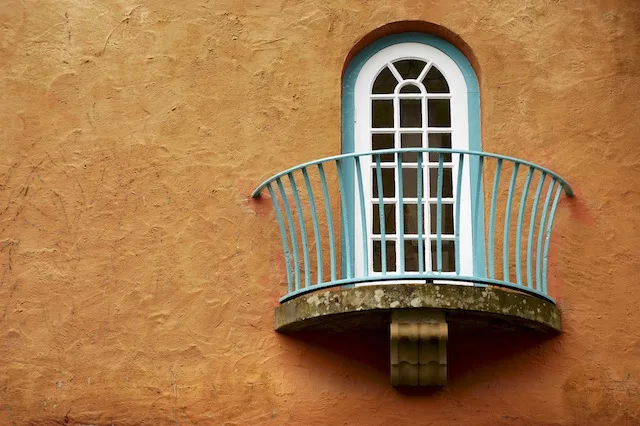 Portmeirion town hall window