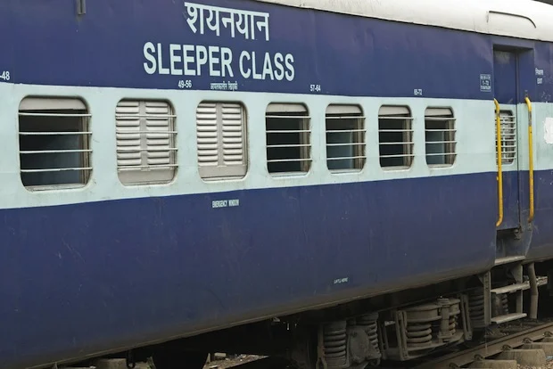 Sleeper class train in India
