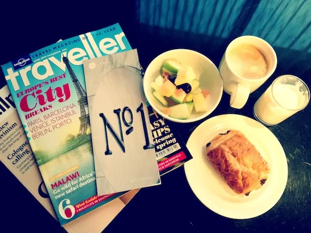 breakfast in the no.1 traveller lounge gatwick