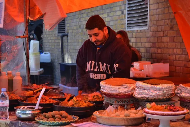 Asian food stall Brick Lane