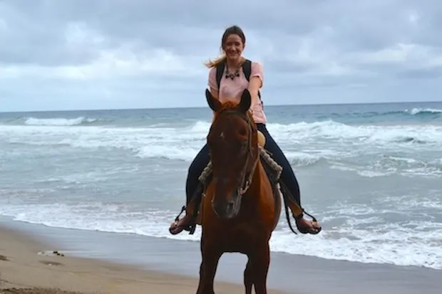Horse riding in st kitts with The Travel Hack