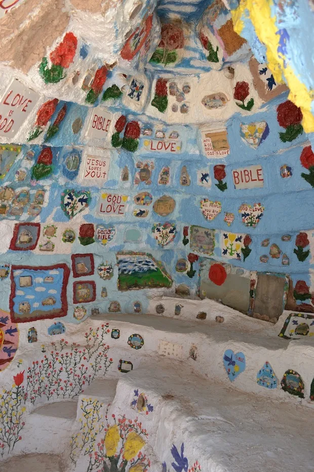 Inside Salvation Mountain