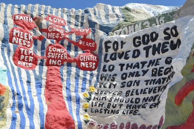 Prayers at Salvation Mountain