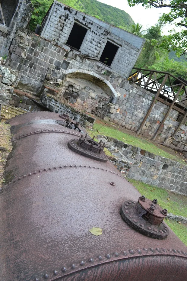 St Kitts distillery remains
