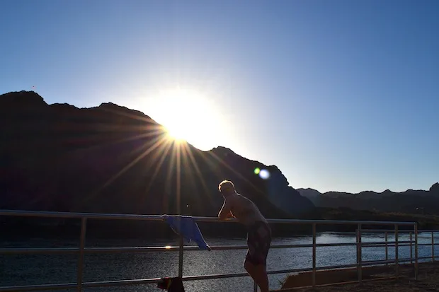 Sunset at lake havasu