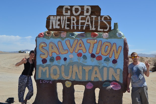 Visiting Salvation Mountain