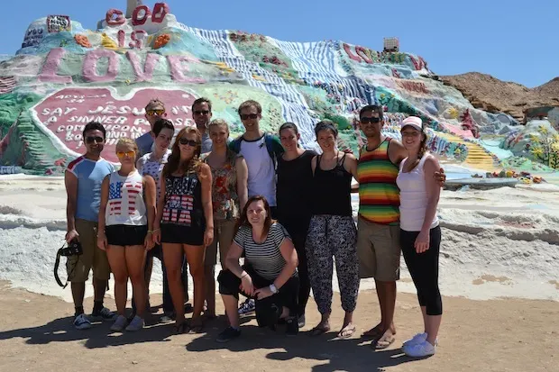 Trek America at Salvation Mountain