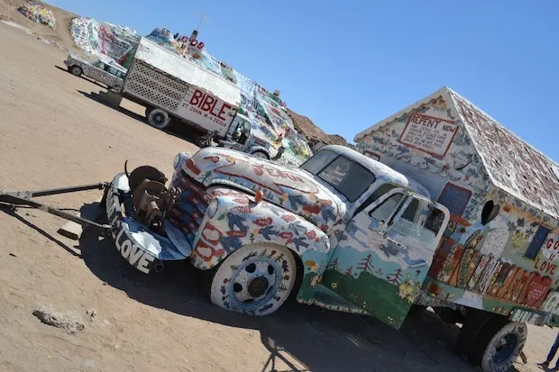 Truck at Salvation Mountain