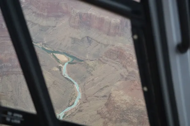 colarado river as seen from the Grand Canyon