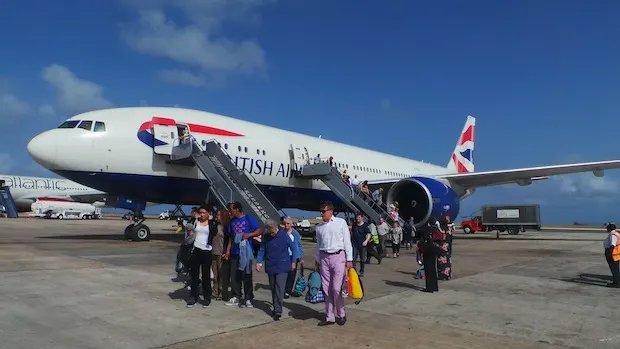 flying to the caribbean with BA