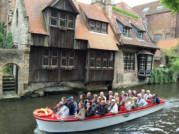 Boat ride in Bruges