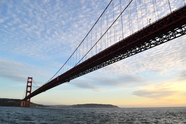 Golden Gate Bridge Sun set