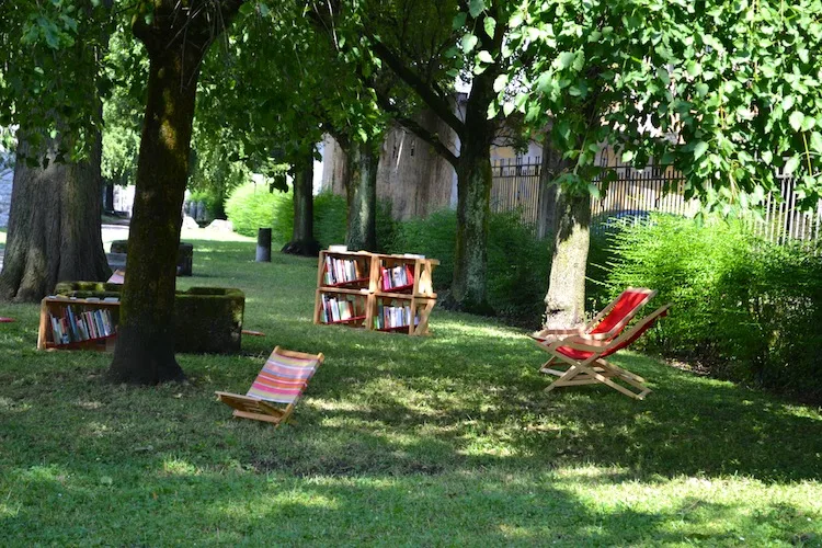 Outdoor library in Ljubljana