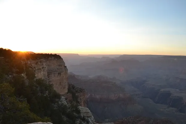 Sunrise at the grand canyon