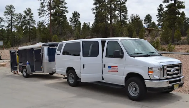 Trek America van