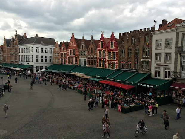 Views from the Duvel Bar in Bruges