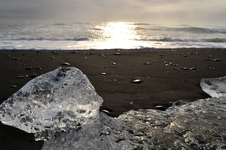 Icebergs on Vik Beach Iceland