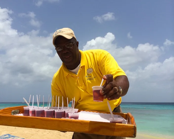 Jelly shots on the beach