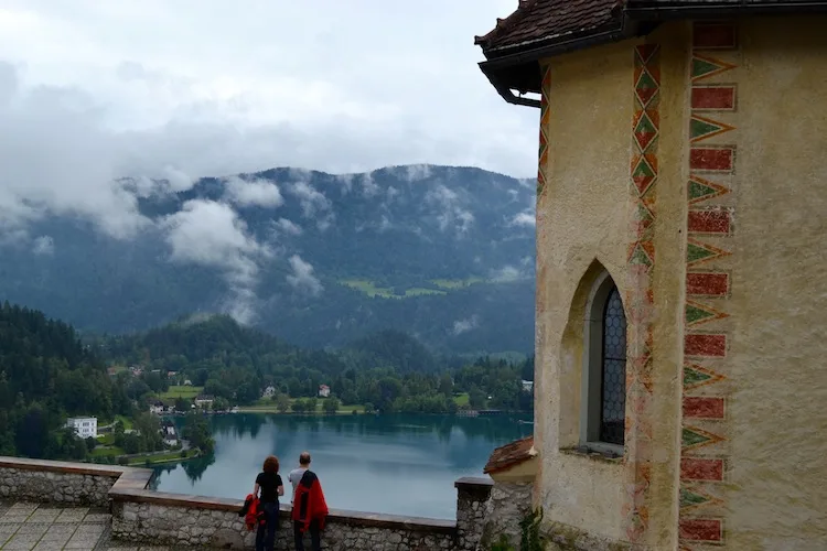 Lake bled from the castle
