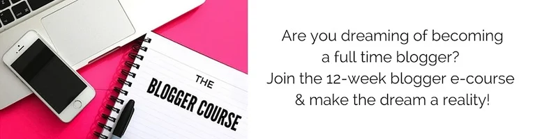 Sign up to the 12-week blogger ecourse
