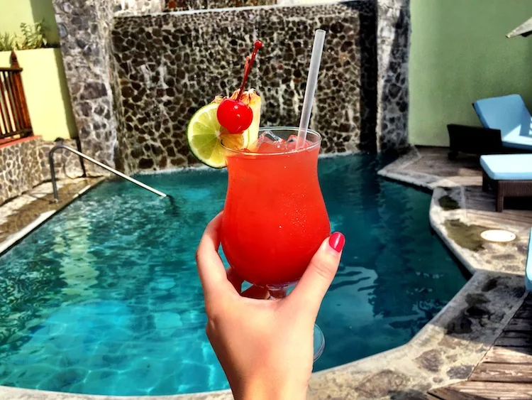 Atlantic View Resort cocktails by pool