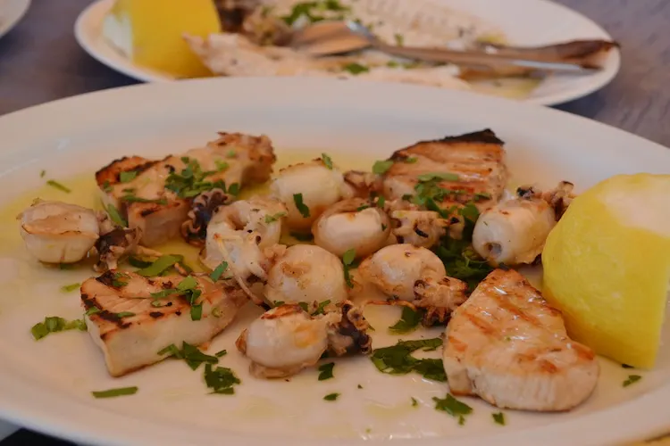 Fish meze in Cyprus