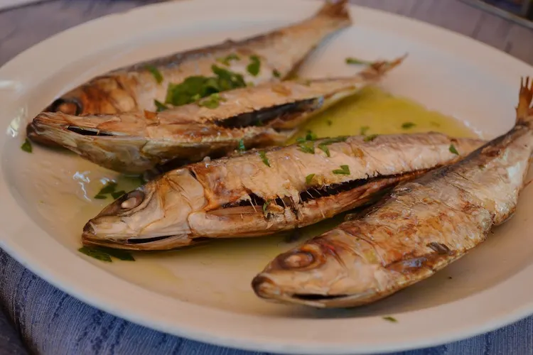 Grilled fish in Cyprus