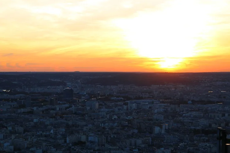 Sunset from Montparnasse Tower