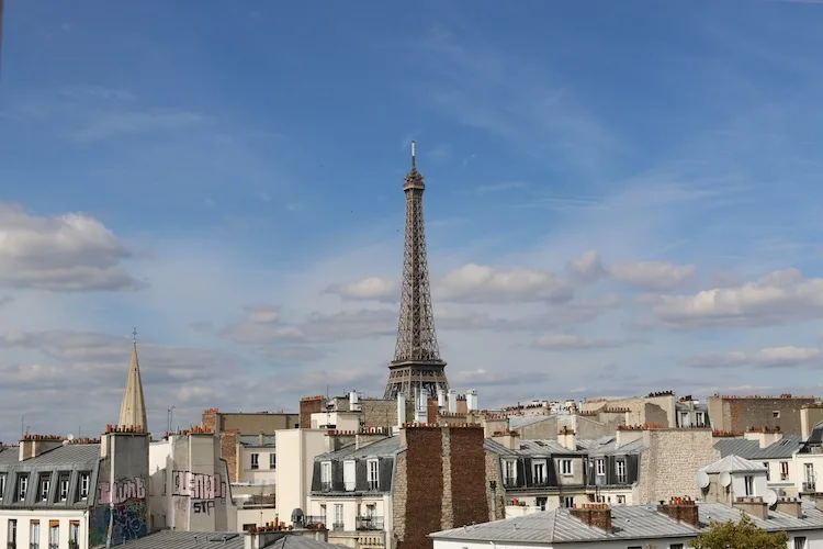 View from Citadines Tour Eiffel Tower