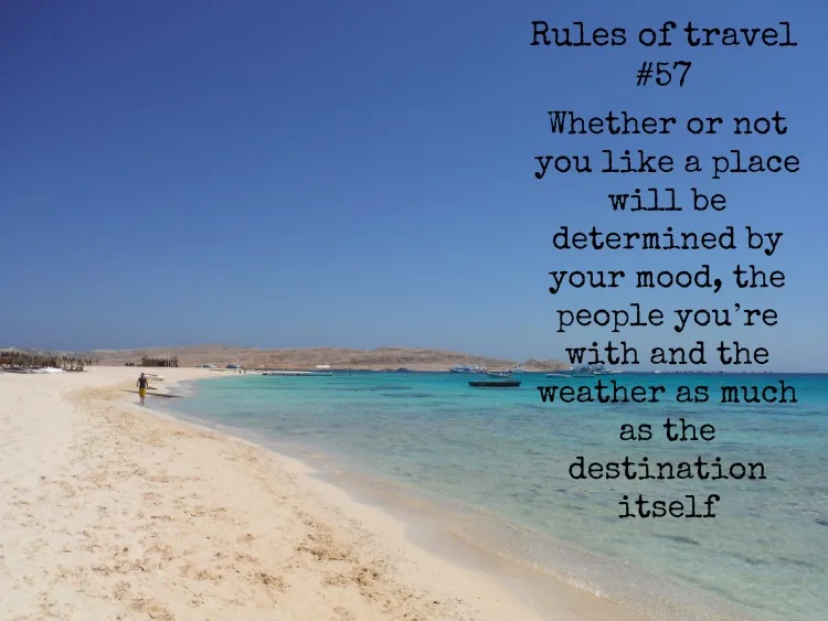 101 rules of travel #57