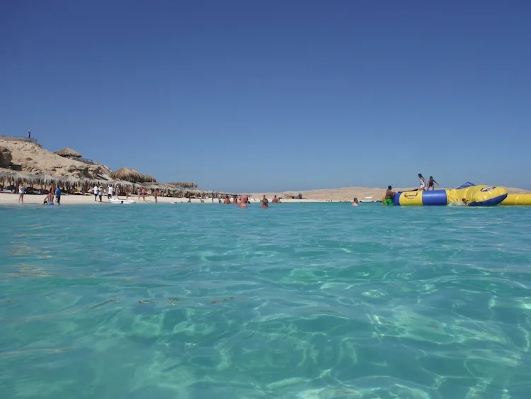 Inflatable at Mahmaya Island